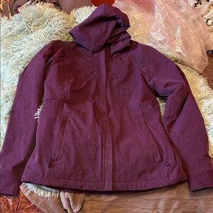 Kirkland Signature Plum Hooded Utility Jacket